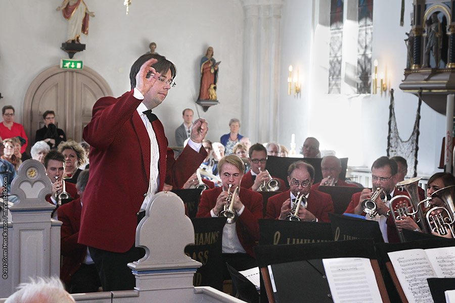 Marianne M�rck Limhamns brassband Lomma kyrkok�r Foto: Sven Henriksson, minnesbild.com